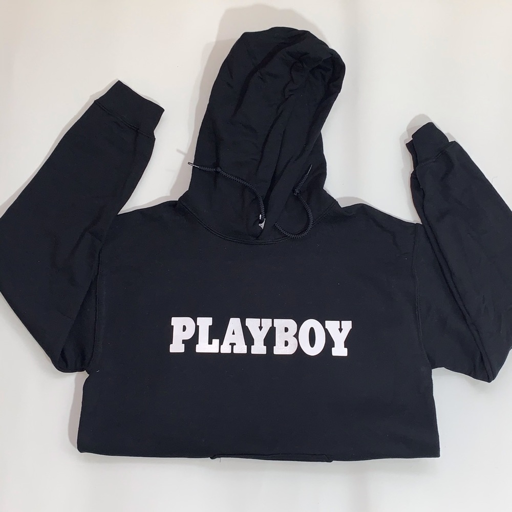 Black playboy hoodie